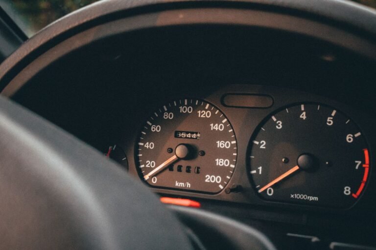 Speedometer representing website speed and performance